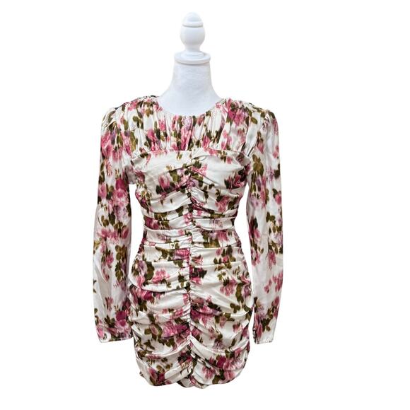 The Garment Sevilla Silk Mini Dress 8 Floral NEW - Picture 3 of 11